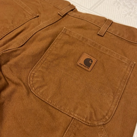 Carhartt Men's Quilt Lined Zip To Thigh Bib Overall, plus Jeans, both 32 X 34 - Picture 4 of 12